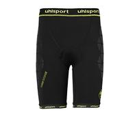 Uhlsport Bionikframe Unpadded Shorts de Entrenamiento, Hombre, Negro/Amarillo Flúor, XL