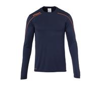 uhlsport Stream 22 Trikot Langarm Sudadera De Entrenamiento, Hombre, Azul Marino/Rojo Fluor, S