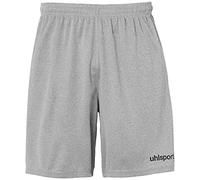 Uhlsport Center Basic Shorts Without Slip Shorts De Juego, Hombre, Gris Oscuro Mezcla/Negro, M