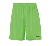 uhlsport Center Basic Shorts Without Slip Shorts De Juego, Hombre, Verde Fluor/Negro, 128
