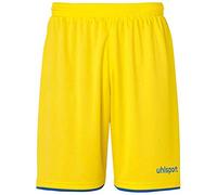 Uhlsport Club Shorts Shorts De Fútbol para Hombre, Hombre, Lima Amarillo/Azur, S