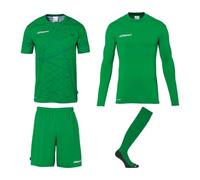 uhlsport Prediction Torwart Set Conjunto de Camiseta, Verde, Medium Unisex Adulto