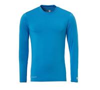 Uhlsport DistinctionColors Baselayer - Camiseta niño, color azul (cyan), talla XS (164 cm)