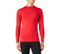 Uhlsport DistinctionColors Baselayer - Camiseta niño, color rojo, talla XS (164 cm)