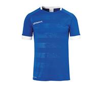 Uhlsport Division II Shirt Shortsleeved Camiseta De Entrenamiento De Fútbol, Hombre, Azur/Blanco, XXL