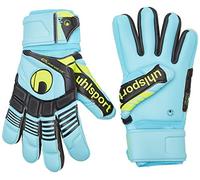 Uhlsport Eliminator Absolutgrip HN Guantes, Unisex Adulto, Azul Royal/Negro/Amarillo pálido, 9