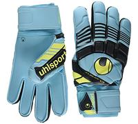 Uhlsport Eliminator Supersoft Guantes, Unisex Adulto, Azul Royal/Negro/Amarillo pálido, 9.5