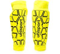 Uhlsport - Espinillera Bionikshield, Unisex, Fluor Yellow-Black, L