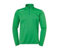 uhlsport Essential 1/4 Zip Top Sudadera De Entrenamiento, Hombre, Verde/Blanco, L