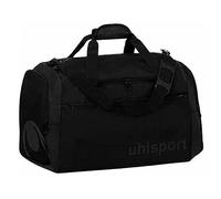uhlsport Essential Bolsa de Deporte de 75 litros Bolsa de Viaje para Hombres y Mujeres - con Dos Bolsillos Laterales y Compartimento Frontal - Viajes, Fitness, Gimnasio, Balonmano, fútbol - Negro