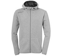 Uhlsport Essential Hood Jacket Chaqueta para hombre, Hombre, Gris Oscuro Mezcla, 128