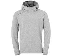 Uhlsport Essential Hoodie Sudadera con Capucha para Hombre algodón/poliéster Reciclado Gris Oscuro Melange - Tamaño 140