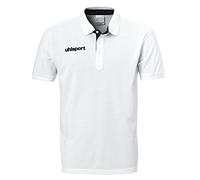 Uhlsport Essential Prime Polo Shirt Camiseta De Entrenamiento, Hombre, Blanco/Negro, 4XL