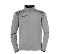 Uhlsport Goal Jersey con Cremallera de 1/4, Hombre, Gris Oscuro Mezcla/Negro, 128