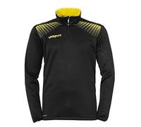 Uhlsport Goal Jersey con Cremallera de 1/4, Hombre, Negro/Amarillo Lima, XXXL