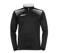 Uhlsport Goal Jersey con Cremallera de 1/4, Hombre, Negro/Blanco, 140
