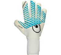 Uhlsport - Guantes de portero Fangmaschine Cybertec Absolutgrip Hn, Unisex, White-Ciber cyan, 10,5