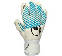 Uhlsport - Guantes de portero Fangmaschine Cybertec Soft Flex Frame Niño, Unisex, White-Ciber cyan, 5