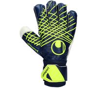 Uhlsport - Guantes de portero Prediction Soft Flex Frame Niño, Unisex, Dark blue-Yellow, 4