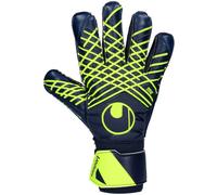 Uhlsport - Guantes de portero Prediction Soft Pro Niño, Unisex, Dark blue-Yellow, 7