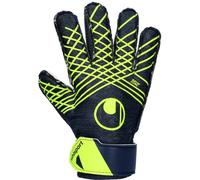 Uhlsport - Guantes de portero Prediction Starter Soft Niño, Unisex, Dark blue-Yellow, 5