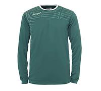 Uhlsport Match Team Kit para Niño Y Adulto/Camiseta Shorts/Jersey Y Pantalón/Camiseta De Fútbol/Manga Larga Kit Camiseta Y Shorts De Mujer, Unisex niños, Lagoon/Blanco, XXL