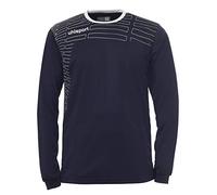 Uhlsport Match Team Kit para Niño Y Adulto Camiseta Yhorts/Jersey Y Pantalón/Camiseta De Fútbol/Manga Larga Kit Camiseta Y Shorts De Mujer, Unisex niños, Azul Marino/Blanco, L