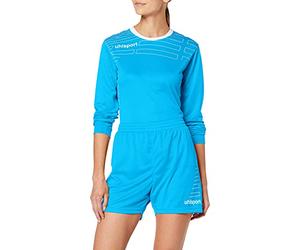 Uhlsport Match Team Kit para Niño Y Adulto Camiseta Yhorts/Jersey Y Pantalón/Camiseta De Fútbol/Manga Larga Kit Camiseta Y Shorts De Mujer, Unisex niños, Cyan/Blanco, XXL