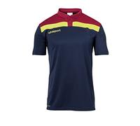 Uhlsport Offense 23 Polo Shirt Polo para Hombre, Hombre, Azul Marino/Burdeos/Amari, S