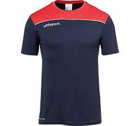 Uhlsport Offense 23 Poly Shirt Camiseta De Fútbol para Hombre, Hombre, Azul Marino/Rojo/Blanco, 116