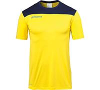 Uhlsport Offense 23 Poly Shirt Camiseta De Fútbol para Hombre, Hombre, Lima Amarillo/Azul Marino, XXXL