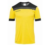 uhlsport Offense 23 Shirt Shortsleeved Camiseta De Fútbol para Hombre, Hombre, Lima Amarillo/Negro/Antra, XL