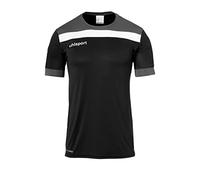 Uhlsport Offense 23 Shirt Shortsleeved Camiseta De Fútbol para Hombre, Hombre, Negro/Antracita/Blanco, 140