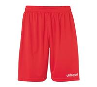 Uhlsport Performance Shorts Pantalones Cortos Deportivos, para Hombres, Deporte, Fútbol, Fitness, Senderismo, Ciclismo, Running, 100% Poliéster Reciclado, Tamaño 152, Rojo/Blanco
