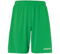 uhlsport Performance Shorts Pantalones Cortos Deportivos para Hombres Shorts Sports Deporte Fútbol Fitness Senderismo Ciclismo Running - 100% poliéster Reciclado - Verde/Blanco - Tamaño M