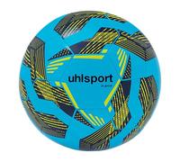 uhlsport Player balón de fútbol, Jóvenes y Adultos, Azul Hielo/Azul Marino/Amarillo Fluorescente, 5