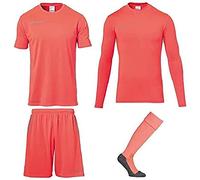 Uhlsport Score Goalkeeper Jersey de Portero, Hombre, Rojo Flúor/Gris, 128