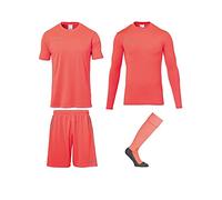 Uhlsport Score Goalkeeper Jersey de Portero, Hombre, Rojo Flúor/Gris, XXL
