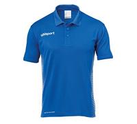 Uhlsport Score Polo Shirt Camiseta De Entrenamiento, Hombre, Azur/Blanco, 140