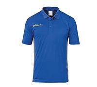 Uhlsport Score Polo Shirt Camiseta De Entrenamiento, Hombre, Azur/Lima Amarillo, 140