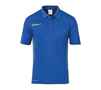 Uhlsport Score Polo Shirt Camiseta De Entrenamiento, Hombre, Azur/Lima Amarillo, 152