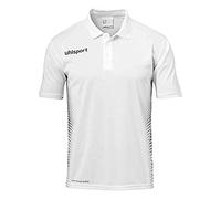 Uhlsport Score Polo Shirt Camiseta De Entrenamiento, Hombre, Blanco/Negro, 164