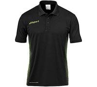 Uhlsport Score Polo Shirt Camiseta De Entrenamiento, Hombre, Negro/Verde Fluor, 140