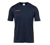 Uhlsport Score Training T-Shirt Camiseta De Entrenamiento, Hombre, Marine/Fluo Rot, 140