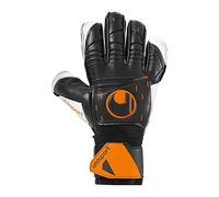 uhlsport Speed Contact Soft Flex Frame Guantes de Portero Fútbol Negro/Blanco/Naranja Fluo - Tamaño 8.5