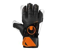 uhlsport Speed Contact Starter Soft Guantes de Portero Fútbol, Negro/Blanco/Naranja Fluo, Tamaño 2.5