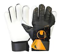 uhlsport Speed Contact Starter Soft Guantes de Portero Fútbol, Negro/Blanco/Naranja Fluo, Tamaño 3