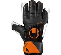 uhlsport Speed Contact Starter Soft Guantes de Portero Fútbol, Negro/Blanco/Naranja Fluo, Tamaño 3.5
