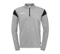 uhlsport - Squad 27 1/4 Zip Top, Suéter pulóver Unisexo, Dark Grau Melange/Schwarz,