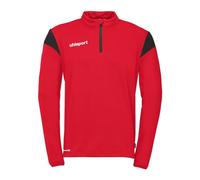 uhlsport - Squad 27 1/4 Zip Top, Suéter pulóver Unisexo, Rot/Schwarz,
